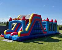 batuudi rent Rae vallas – suur õhkbatuut liumägedega